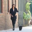 Irina Shayk – Seen walking her dog through West Village