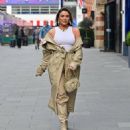 Frankie Sims – Rocks in snake skin outfit as she seen at The Londoner hotel - 454 x 516
