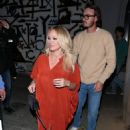 Pamela Anderson – Leaving dinner with Son Brandon Lee at Craigs Restaurant in West Hollywood - 454 x 645
