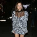 Georgia May Foote – In floral dress outside Isabel in London - 454 x 741