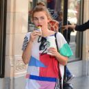 Holland Roden at Starbucks in Hollywood