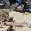 Joanne Froggatt – In a bikini at a Sydney Harbour beach - 454 x 288