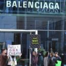 Annalynne McCord – Attending a protest at the Balenciaga Store in Beverly Hills - 454 x 595