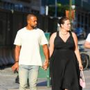 Ashley Graham – With husband Justin Ervin at the Greca in Tribeca