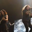 Singer Chuck Billy of Testament performs at The Joint inside the Hard Rock Hotel & Casino on March 26, 2016 in Las Vegas, Nevada - 454 x 300