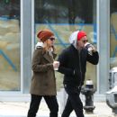 Kate Mara and Jamie Bell grab coffee in New York