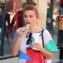 Holland Roden at Starbucks in Hollywood