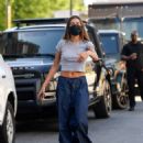 Hailey Bieber – Seen in a crop top while out in Los Angeles - 454 x 562