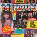 Jon Bon Jovi, Vince Neil, Tommy Lee, Mick Mars, Nikki Sixx, Rachel Bolan, Rob Affuso, Scotti Hill, Dave 'The Snake' Sabo, Sebastian Bach, Tom Keifer, Jeff LaBar, Eric Brittingham - Metallix Magazine Cover [United States] (September 1989)