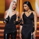 Dua Lipa and Megan Thee Stallion with Donatella Versace - The 64th Annual Grammy Awards (2022) - 408 x 612