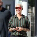 Amber Rose in Black Leggings – Out in Miami