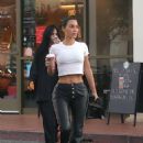 Kim Kardashian – Seen at a starbucks with a friend in Calabasas