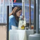 Katherine McPhee – With David Foster and friends at Il Pastaio in Beverly Hills - 454 x 304