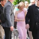 Sydney Sweeney – In a pink jumpsuit at the Laneige Pop Up at The Grove
