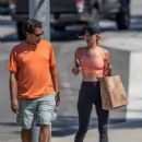 Hayley Roberts – Spotted with a mystery man at the Calabasas Commons mall - 454 x 681