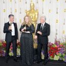 Paul Epworth, Adele and Richard Gere - The 85th Annual Academy Awards - Press Room - 454 x 357