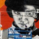 There's a notable A Clockwork Orange mural painted by artist Zabou in London, UK. It's located on the outside wall of The Village Underground, a music and art venue in Shoreditch, Hackney, East London