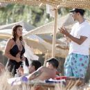 Elettra Lamborghini – In a black swimsuit in Ibiza - 454 x 367