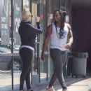 Erika Jayne – Seen with her kickboxing trainer after workout in Los Angeles - 454 x 500