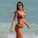 Carolina Baldini in bikini on the beach in Miami - 454 x 681