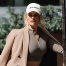 Danielle Armstrong – Shows her abs while out for business meetings in London - 454 x 536