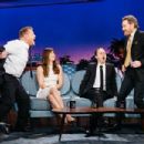 Bryan Cranston, Giovanni Ribisi and Jessica Biel  at 'The Late Late Show with James Corden' (January 2017) - 454 x 303