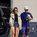 Hailey Bieber – With Justin step out for lunch in WeHo