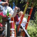 Edie Falco – As Hillary Clinton on the set of ‘American Crime Story: Impeachment’ in Los Angeles - 454 x 551