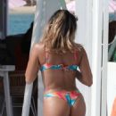 Kaz Crossley – In a bikini poolside at the Jacaranda Lounge in Spain - 454 x 580