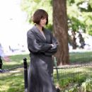 Elizabeth Henstridge – With Georgina Campbell filming ‘Suspicion’ in New York - 454 x 681