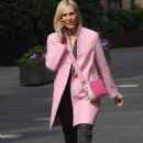 Jenni Falconer – In a pink coat at Smooth radio in London - 454 x 692