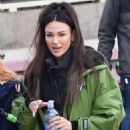 Michelle Keegan – Arriving for Brassic filming in Blackpool - 454 x 634