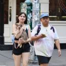 Brooke Reyna – With Jacob Batalon walk their dog around Manhattan’s Soho area