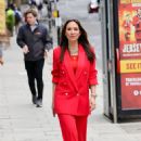 Myleene Klass – In red out and about - 454 x 644