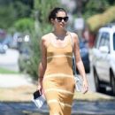 Sara Sampaio in Long Dress – Out in Los Angeles
