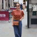 Kara Tointon – In flared denim pants stepping out in London - 454 x 587