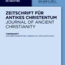 Journals about ancient Christianity