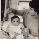 Giuliano Gemma, his wife Natalia and the little baby girl Giuliana