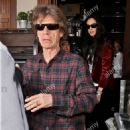 Mick Jagger and L'Wren Scott leaving Il Pastaio restaurant in Beverly Hills, Los Angeles, California - 5 March 2011