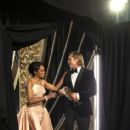 Regina King and Brad Pitt At The 92nd Annual Academy Awards - Backstage