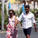 Paula Echevarria in Long Summer Dress on holiday in Capri