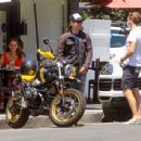 Taylor Kitsch – out on his motorbike - 454 x 344