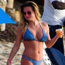 Zara Holland – Bikini Candids at A Beach In Barbados - 454 x 681