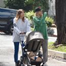 Ashley Hart – With Jessica Hart out for a walk in Los Angeles - 454 x 552
