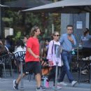 Allegra Versace – Walking with a mystery man at the Montanelli park in Milan - 454 x 545