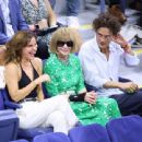 Emma Watson – And Ana Wintour attend the quarter final at The US Open in New York City - 454 x 340
