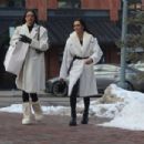 Bruna Lirio – With Gizele Oliveira seen while out for shopping in Aspen - 454 x 303