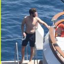 Andrew Garfield Showers Off on Yacht in Italy After Getting in a Swim