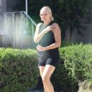 Malin Akerman – Arrives at a friend’s house in Los Angeles