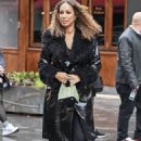 Leona Lewis – Stepping out at Heart radio studios in London